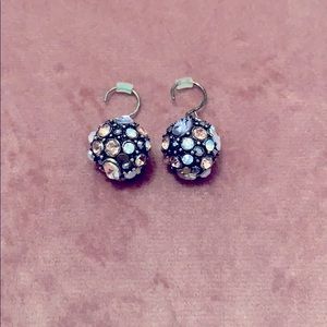 Crystal Brûlée Ball Drop Earrings